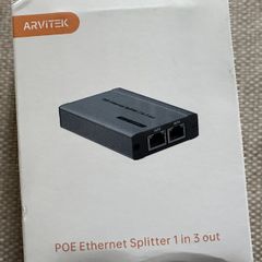 Arvitek POE Ethernet Splitter 1 in 3 out - AT-SE3P