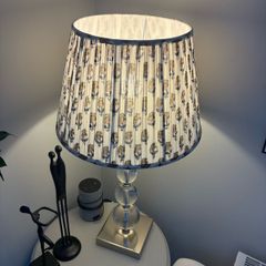 2 pleated Helen Turkington Lampshades