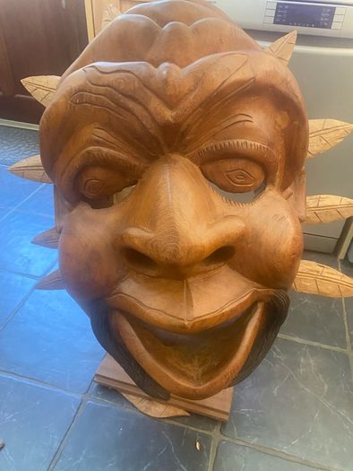 Massive mahogany head