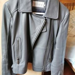 Calvin Klein Leather Jacket UK 10