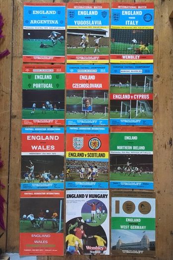 18 International Football Programmes 1973-78.