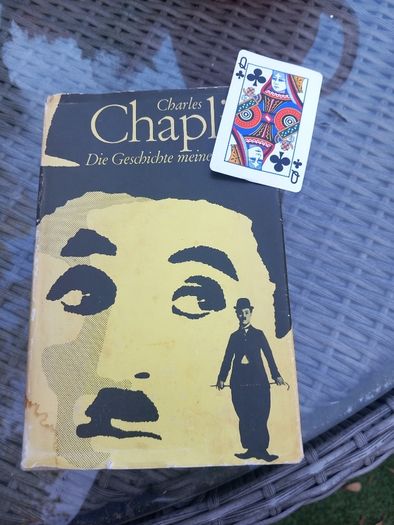 Hardback in German, Charles Chaplin bio, D18 post 8e
