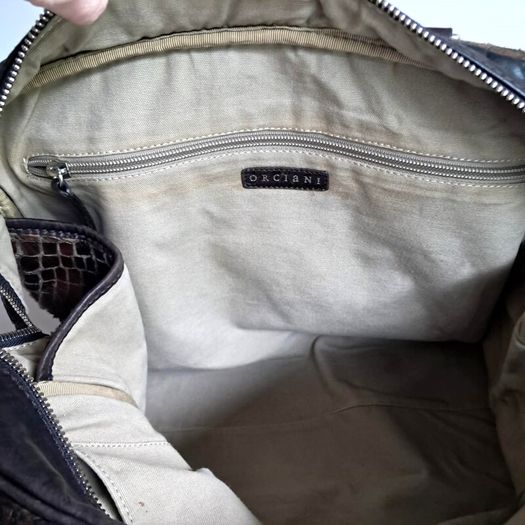 Vintage Orciani Duffel / Travel Bag / Medium Size Overnight Bag / Large Shoulder Purse.