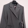 Pretty Little Thing Grey Blazer Wrap Tie Side Romper Playsuit 8UK/36EU Image 9