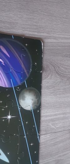 Glow in the dark puzzle space