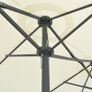 Outdoor Parasol with Aluminium Pole 460x270 cm Sand Image 2