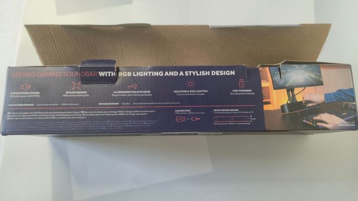 Trust GXT 619 Thorne Illuminated Gaming Soundbar  Boxed & mintCondition
