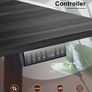 Electric Adjustable Office Stand Desk Computer Workstation with Preset Height Memory Controller Metal Black 110x60 cm (FREE SHIPPING) Image 6