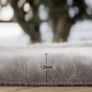 Grey Faux Fur Rug, 60 x 90 cm, Fluffy Soft Rug, Living Room, Children's Room, Decoration, Washable, Rectangular Image 3