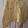 denim jacket Denim Co. Pastel Yellow Denim Jacket - Size Large Image 10