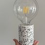 Stunning Terazzo Table Lamp with a Globe Bulb Image 4