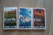 John Boyne Earth Air and Fire 2024 2025 hardbacks with dustcovers in excellent condition with no issues FREE STANDARD POSTAGE INCLUDED