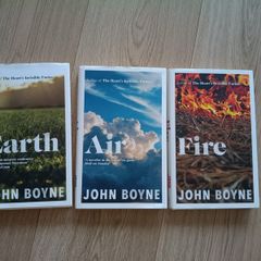 John Boyne Earth Air and Fire 2024 2025 hardbacks with dustcovers in excellent condition with no issues FREE STANDARD POSTAGE INCLUDED