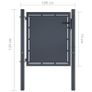 Garden Gate Steel 100x75 cm Anthracite Image 4
