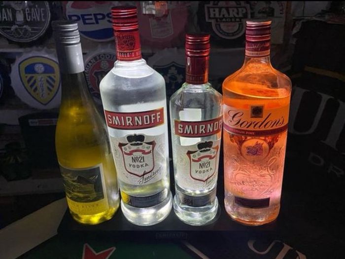 Smirnoff light bottle holder