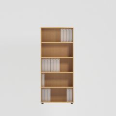 Open Bookcase Desk High (1850mm) - 5 Levels