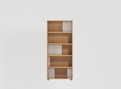 Open Bookcase Desk High (1850mm) - 5 Levels