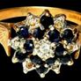 Vintage Hallmarked 14ct Gold/Diamond Cluster Image 6