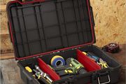 Keter Stack n' Roll Modular DIY Power Tool Storage Case, Stackable, Lightweight, Durable, Water Resistant, Black
