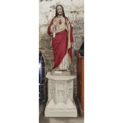 Sacred Heart Statue and Plinth KAS1041