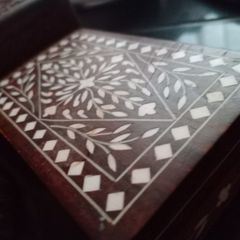 Carved and Inlaid Trinket/Jewellery Boxes and Paperweights