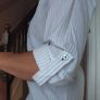 White striped Long shirt, size M Image 4