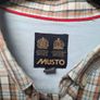 mens MUSTO check shirt 100% cotton long sleeve Size XXL 2XL extra large Image 4