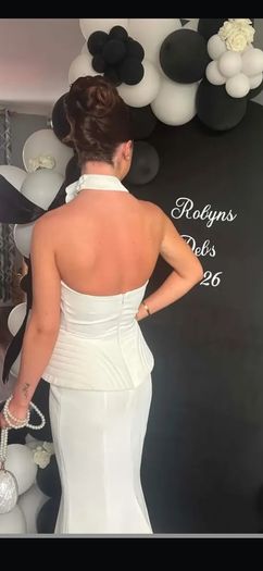 Ivory white Debs dress