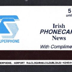 Ireland Irish Phonecard News 5 Units Phonecard