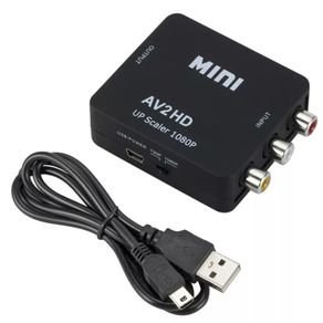 HD 1080P RCA AV To HDMI-compatible Composite Adapter Converter AV2HDMI Audio Video Cable CVBS AV Adapter with USB Cable