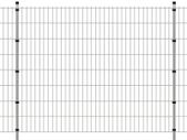 2D Garden Fence Panels & Posts 2008x1030 mm 6 m Silver