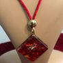 Murano glass necklace and earrings set Image 3