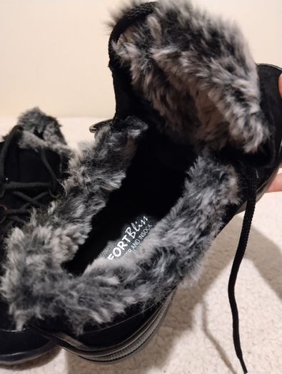 black suede boots, new