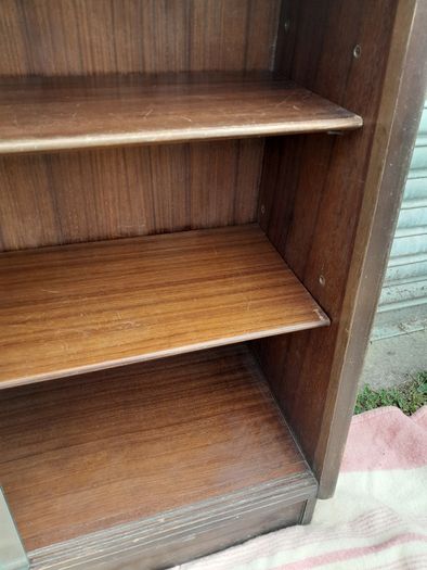 G Plan E Gomme Brandon Line Glass Angled Display Cabinet