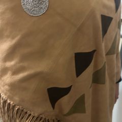 Anna Trzebinski Stunning Cashmere & Suede Wrap