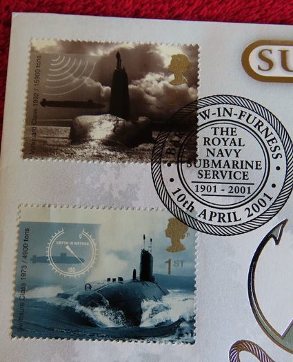Submarines at War Royal navy first day coin stamp cover 1997 WWII Dollar