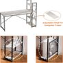 NEW SALE | Computer Desk with Storage Shelves Writing Desk with Shelves 160CM Reversible Computer Desk with Bookshelf for Home Office Small Space Image 3