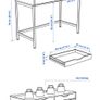 Ikea Dark Grey Alex Desk Image 6