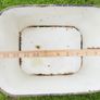 Vintage Prince & Wares White Enamel Porcelain Bread Metal Tin Box Image 10