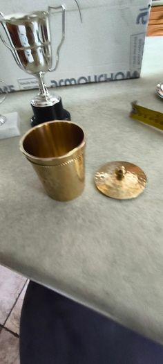 5 diffierent items- Service spon and fork silver plated 20.00 euro. Vintage,  silver plated, collection frame,, excellent condition. 12.00 euro. Brass Gold Tone Metal Round Made in India-7.5cm-Vintage Trinket/Jewellery Box keepsake box, jewelry box, trink