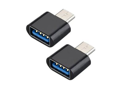 2pcs USB to Type-C OTG Adapters for Galaxy S10 S20 S21 Macbook HTC Huawei Xiaomi