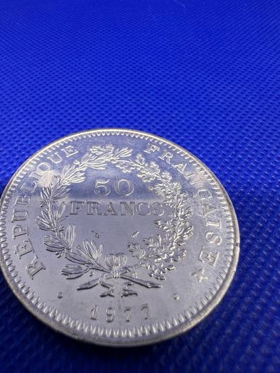 1977 France 50 francs Hercules large coin x 2
