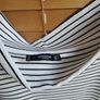 Mango White & Black Striped Bodycon Dress Sleeveless Image 2