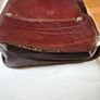 Small Red leather satchel Image 3