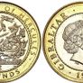 Gibraltar 2 Pound 1998 Hercules Series - The Lernean Hydra Image 2
