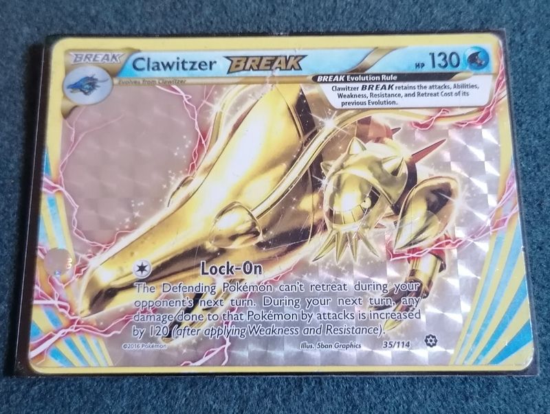 clawitzer break pokemon card Clawitzer Break Steam Siege 35/114, VG Pokemon Card