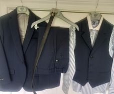 1880 club size 5 navy 3 piece suit