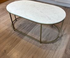 Marble and Brass Coffee Table