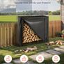 Covered Firewood Rack 122cm - 1/4 Cord Image 2