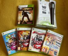 Xbox 360 Wireless Microphone + karaoke game